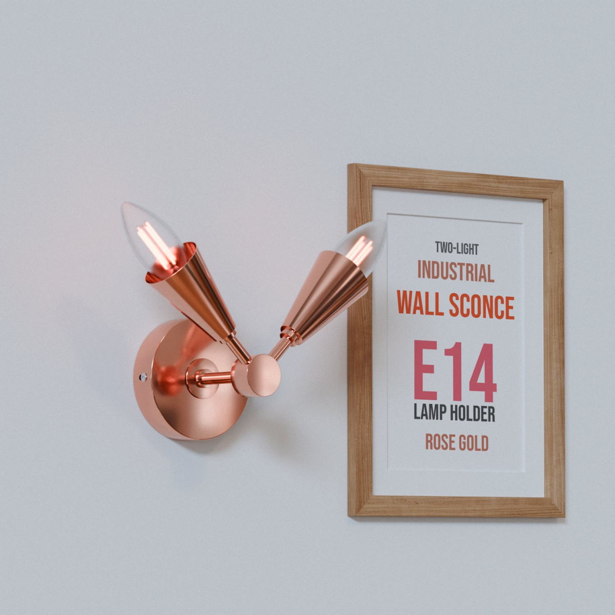 Connie 2-Light Wall Sconce LED E14 Lamp for Wall Decor-5635