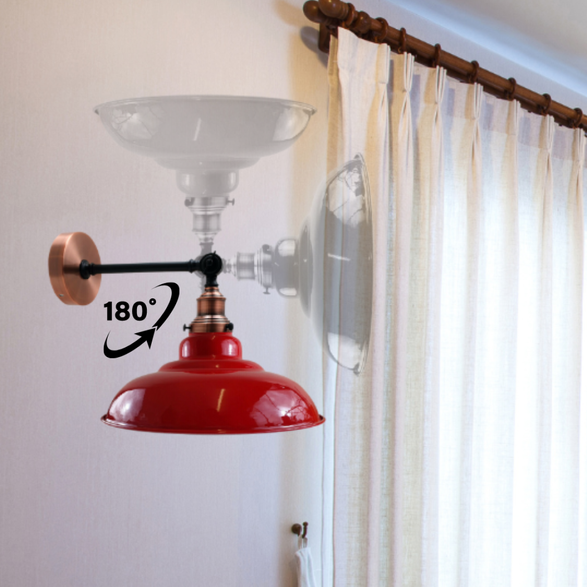 Adjustable Vintage Wall Light Industrial Style ~3464
