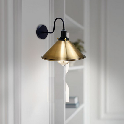Vintage Industrial Metal Cone Shade Lighting Indoor Wall Sconce Light Fittings~3389