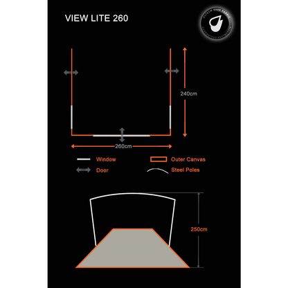 View Lite - Caravan Awning ( Poled Awning )