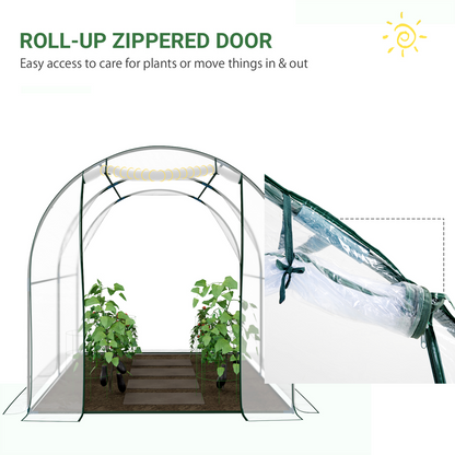 Walk in Transparent Greenhouse, Steel Frame