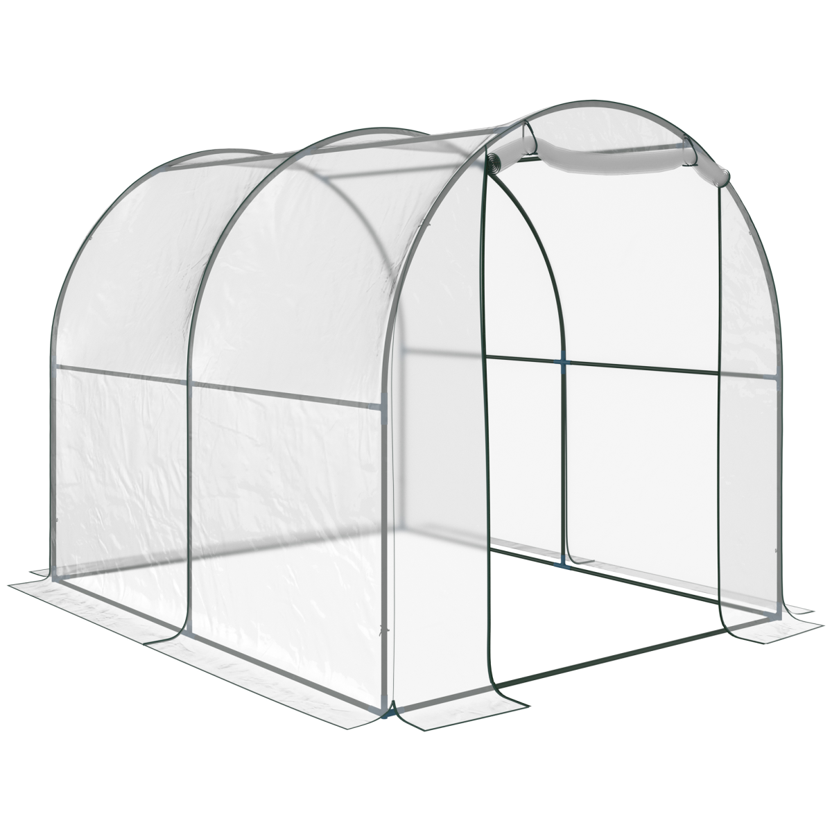 Walk in Transparent Greenhouse, Steel Frame