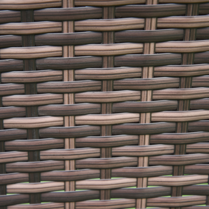 3 Pcs Rattan Bistro Set: 1 x Table, 2 x Chairs