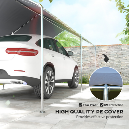 3m x 6m Heavy Duty Galvanized Steel Frame Canopy Vehicle Shelter