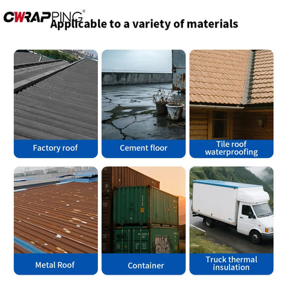 5/10M Waterproof Self-Adhesive Fix Tape Wall Crack Resistance Repair Adhesive Tape Heat Insulation Roof Leakproof Repair Sticker