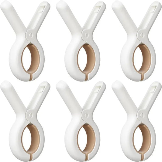 6/12Pcs Beach Towel Clips Plastic Clothespin Heavy Duty Laundry Clips to Keep Your Towel Clothes Blankets from Blowing Away