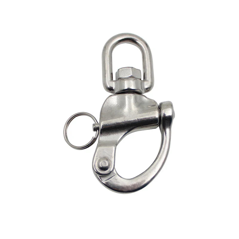 Swivel Eye Snap Shackle Quick Release Bail Rigging Sailing Boat Marine 316 Stainless Steel Clip