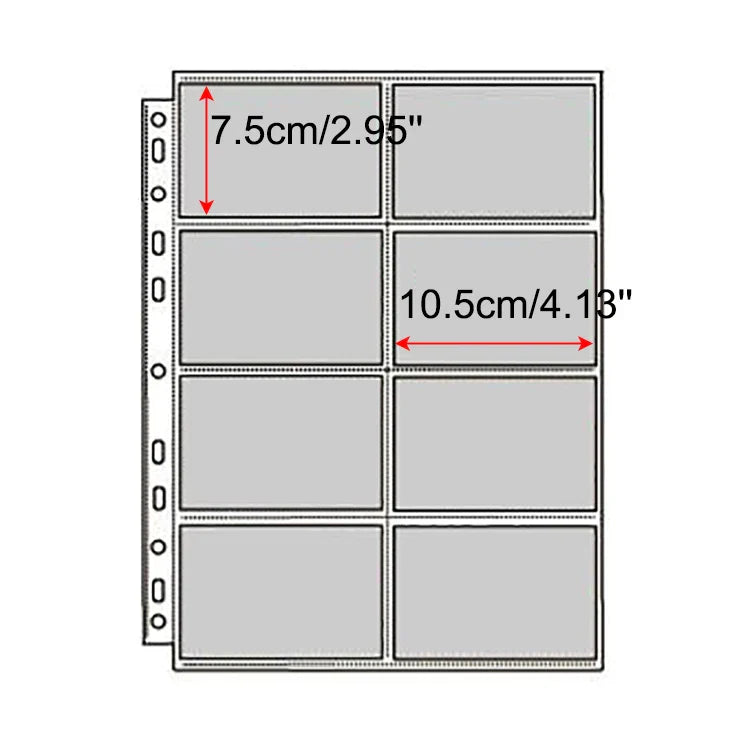 A4 Binder Photocards Holder Kpop Photo Card Page 2/3/4/9/10 Pocket Sleeves PVC Free Photo Album Refills 4x6 10x15 Pocket Sleeves
