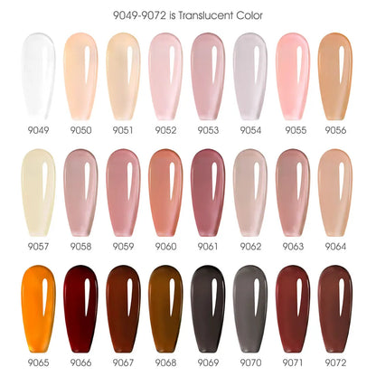 Canni Nail Gel Polish Jelly Nude Color HEMA FREE TPO FREE 9ml Transparent Semi Permanent Natural Nude French Nail Gel Lacquer