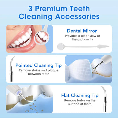 Electric Ultrasonic Dental Scaler 5 Modes Calculus Oral Tartar Remover Tooth Stain Cleaner Teeth Whitening Oral Care