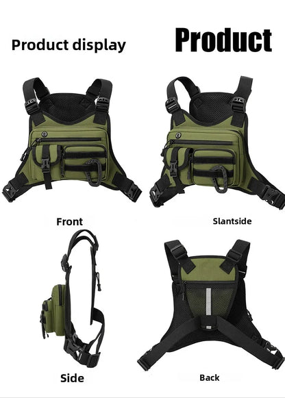 Outdoor Tactical Vest Multi-Functional Waterproof Wear-resistant Vest Backpack Men's Tactical Chest Bag for Hunting