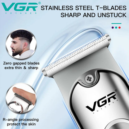 VGR Trimmer Rechargeable Hair Clipper Cordless Hair Cutting Machine Electric Clipper Professional Hair Trimmer for Men V-071