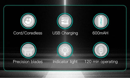 VGR Trimmer Rechargeable Hair Clipper Cordless Hair Cutting Machine Electric Clipper Professional Hair Trimmer for Men V-071