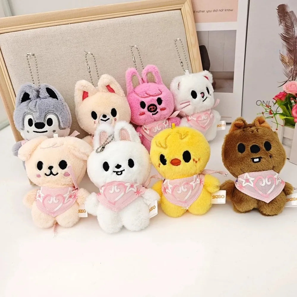 SKZOO Plush Keychain Plush Keychain Wolf Plush Toy Seoul FM Week Cloak Doll Magic School Kid Birthday Gift