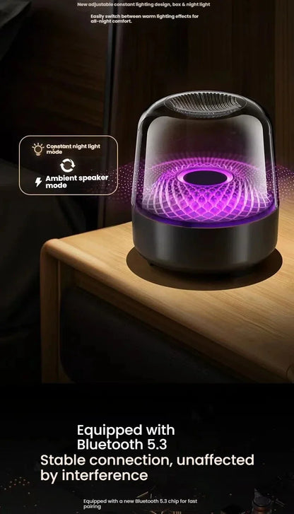 Glaze 5 Subwoofer Bluetooth 5.3 Audio Breathing Lamp Speakers Hi-Fi Acoustic Wireless Soundbar Portable Speaker for Home Theater