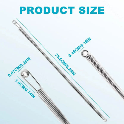 2PCS New Easy threaders Drawstrings Replacement Metal Rope Threader Needle Stick Versatile Spring Drawstring Threader for Pants