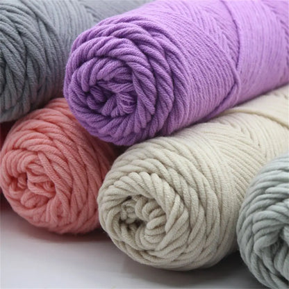 Lover Scarves Handmade 100g Hand Knitting DIY Knitting Chunky Crochet 8 Ply Thread Milk Cotton Yarn Woolen Yarn