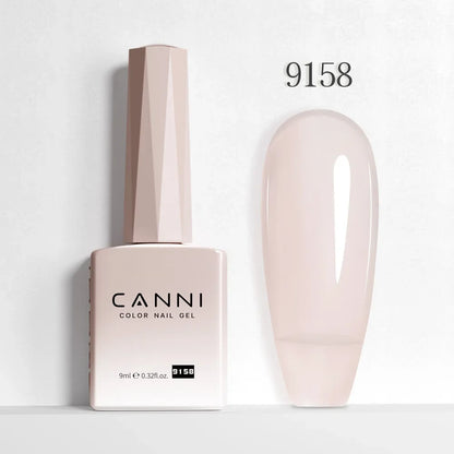 Canni Nail Gel Polish Jelly Nude Color HEMA FREE TPO FREE 9ml Transparent Semi Permanent Natural Nude French Nail Gel Lacquer
