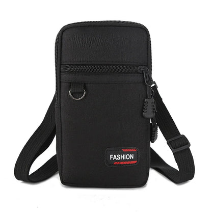 Mobile Phone Case Pouch Waist Bag Multifunction Outdoor Casual Men Waist Pack Small Bag Single Shoulder Crossbody Bag Coin Purse