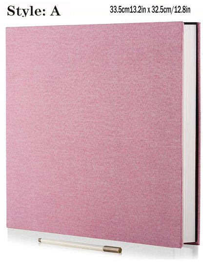 1pc Linen Photo Album Self Adhesive Scrapbook Album for 2x3 4x6 5x7 8x10 Pictures DIY Photo Book Birthday Gifts for Women Mom