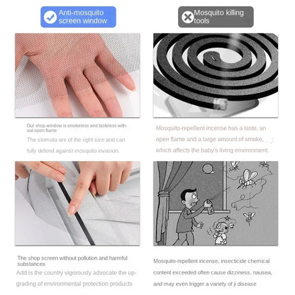DIY Mosquito Net for Bed Window Home Textile the Mesh Indoor Self-adhesive Anti-insect and Fly Screen Curtains Garden