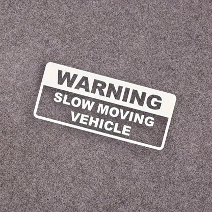 Warning slow driving car sticker PVC cool car sticker exterior decoration accessories warning car decal modeling