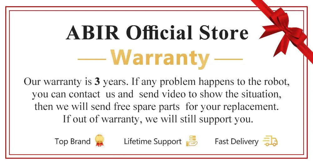 Robot Window cleaner ABIR WD8,Dual Water Spray,Smart Memory,High Vacuum Suction, Laser Sensor, Home Wall Glass Cleaning Robot