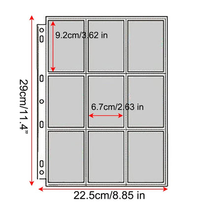 A4 Binder Photocards Holder Kpop Photo Card Page 2/3/4/9/10 Pocket Sleeves PVC Free Photo Album Refills 4x6 10x15 Pocket Sleeves
