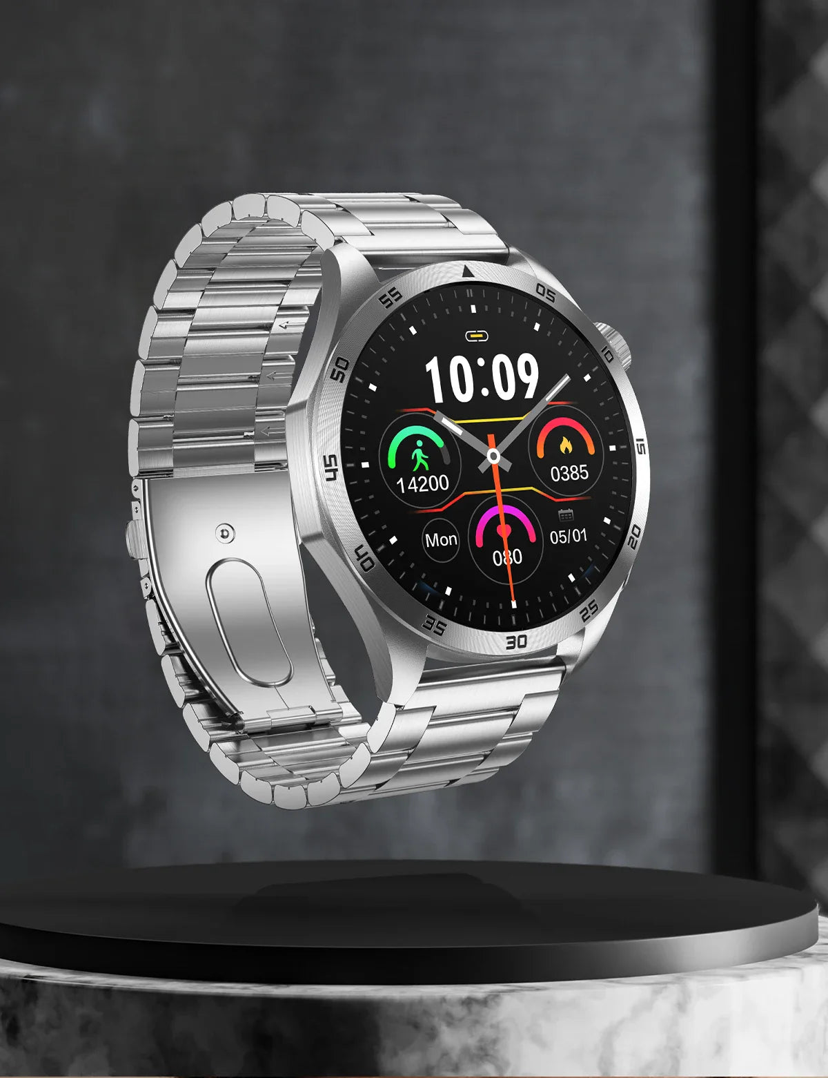 For iOS Android New Health Measurement SmartWatch Men Blood Oxygen Uric Acid ECG+PPG Body Blood Pressure HD Bluetooth Call Watch