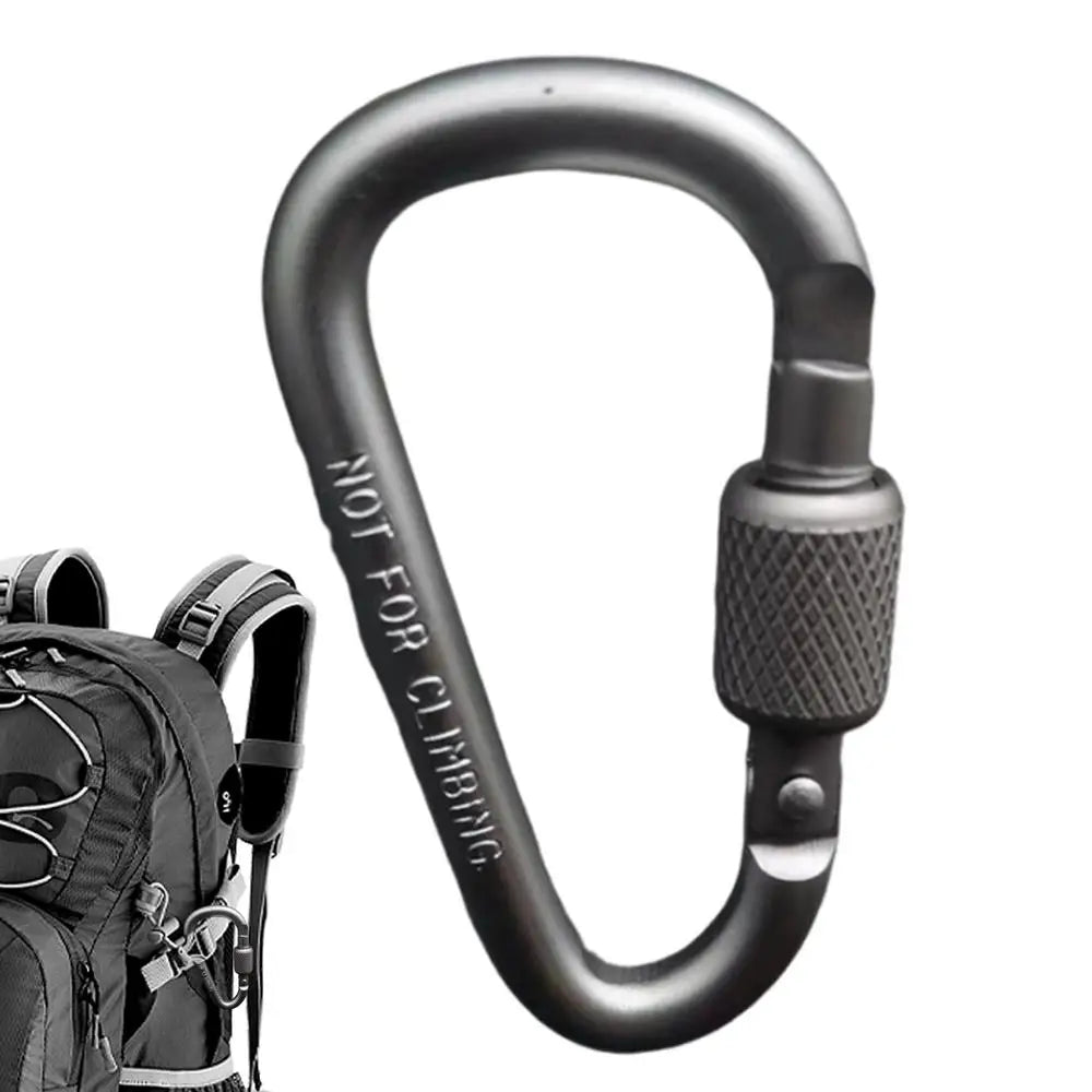 Outdoor Climbing Carabiner D Shaped Paracord Tensioner Key Chain Clip Aluminum Alloy Guylines Tensioner Camp Mountaineering Hook