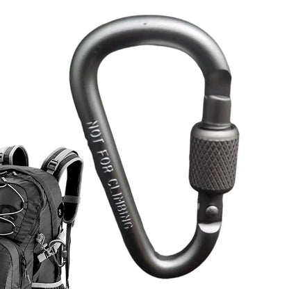 Outdoor Climbing Carabiner D Shaped Paracord Tensioner Key Chain Clip Aluminum Alloy Guylines Tensioner Camp Mountaineering Hook