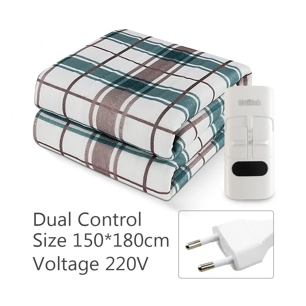 220V Electric Heating Blanket 70x150cm/120x150cm/150x180cm Thicker Heater Heated Blanket Winter Warm Thermostat Heated Pads