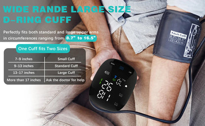 Kingclinic New Household Arm Type Digital Electronic Portable LED Smart Blood Pressure Meter BP Monitor