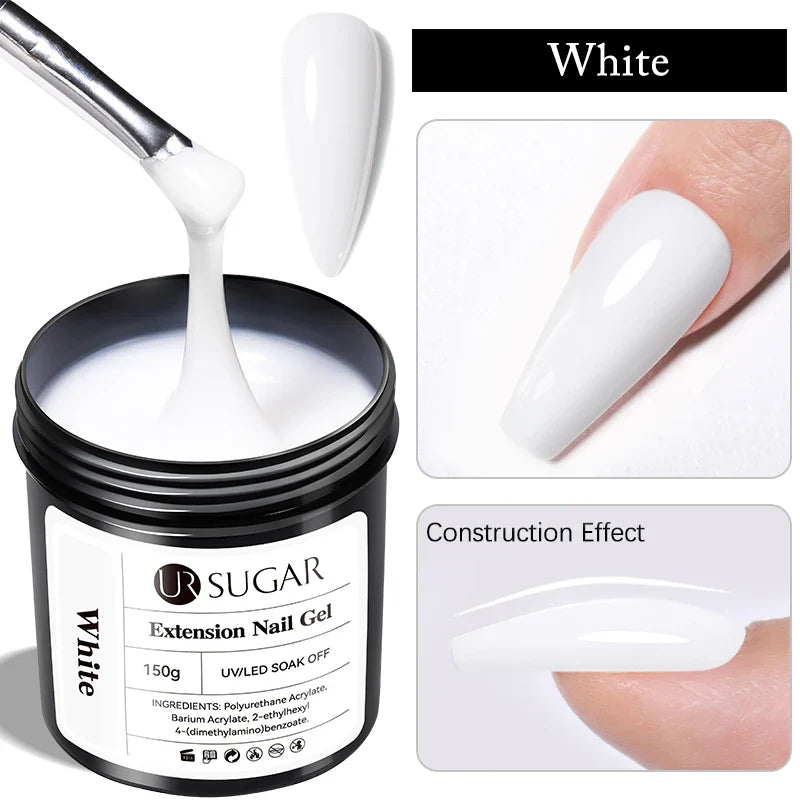 UR SUGAR 150g Extension Jelly Nude Pink Rose Red Quick Extension Gel Nail Polish Nail Extension UV LED Manicure Soak Off