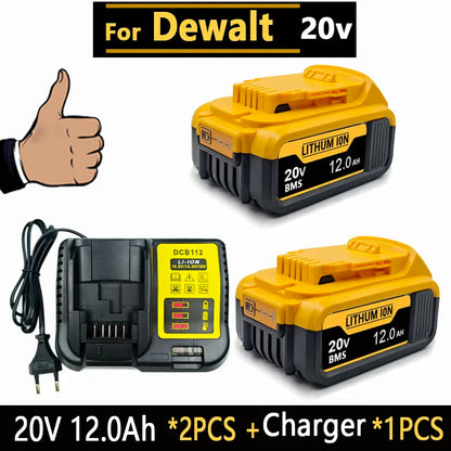 New High-power For DEWALT 20v/60V battery DCB200 DCB205 DCB206  * power tool 18V battery 3AH 8AH 12AH 18AH batteries  DCD805