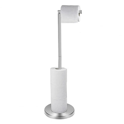 Universal Stainless Steel Toilet Paper Stand Free Standing Toilet Paper Holder Modern Design Roll Paper Storage Rack Tissue Rack