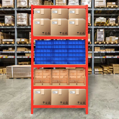 5 Tier Heavy Duty Galvanised Adjustable Shelf Racking Unit Storage Rack 875KG Capacity Metal Shelves Workshop, Shed, Office,Home