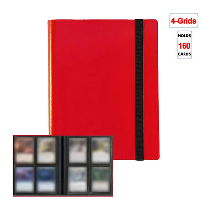 1Pc Card Binder 160/360/480 Trading Card Holder Book PP Cover Binder For Cards Durable Side Loading Card Book With Gaming Cards