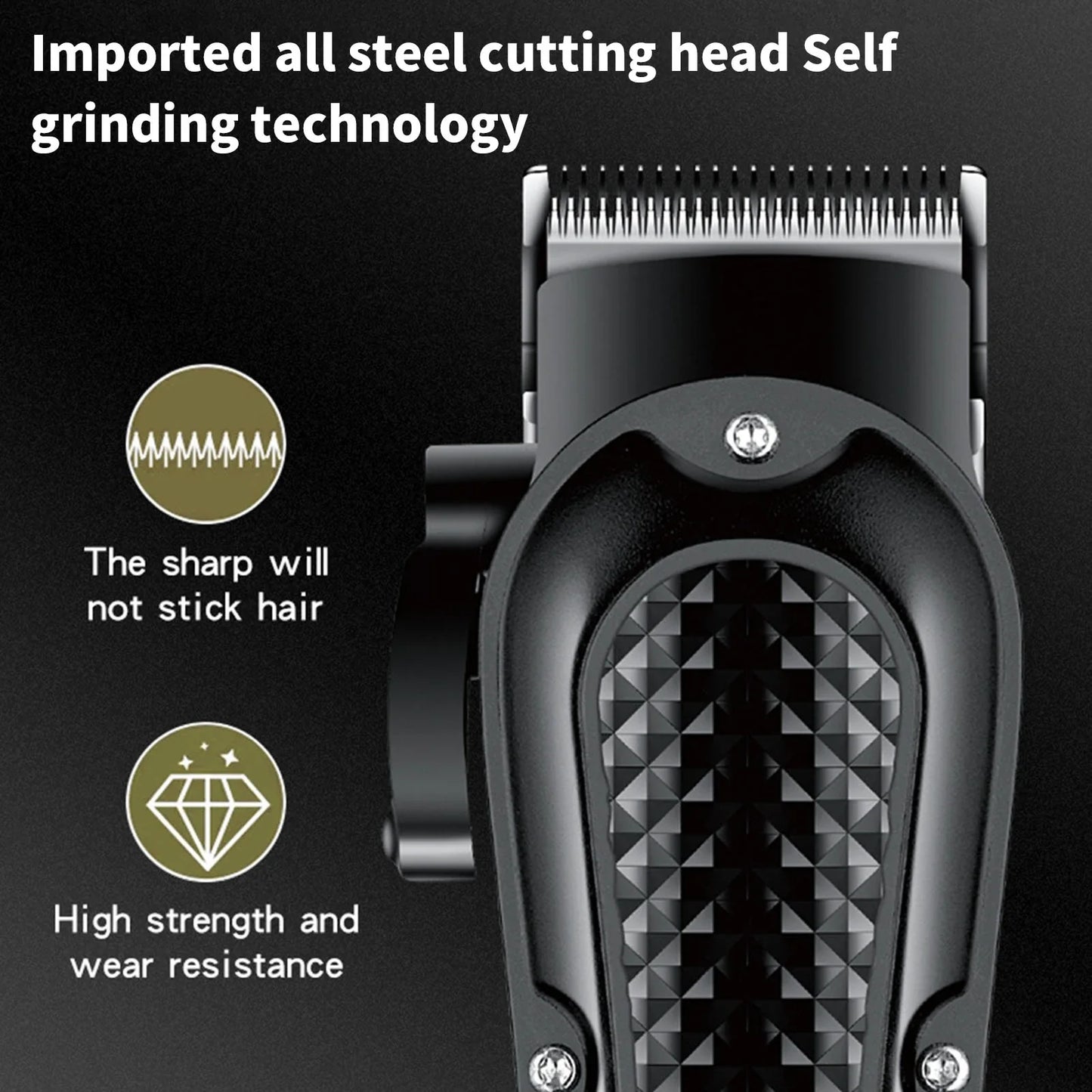 HIENA Professional Barber Clippers UBS 5V1A Rechargeable Low Noise Hair Trimmer for Men Daily Hair Styling Use