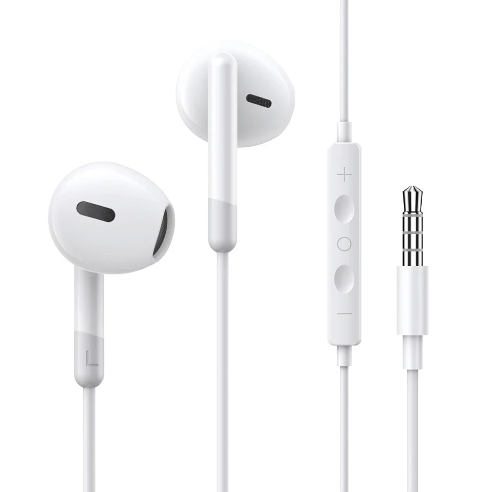 TOPK Earphone In-Ear Volume Control with Microphone 3.5mm Jack Universal for iPhone Android