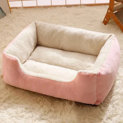 Pet Bed for Cats And Dogs Cushion Kitten Accessories Warm Soft Plush Comfortable Basket House Pet Supplies Habitats Pet Goods
