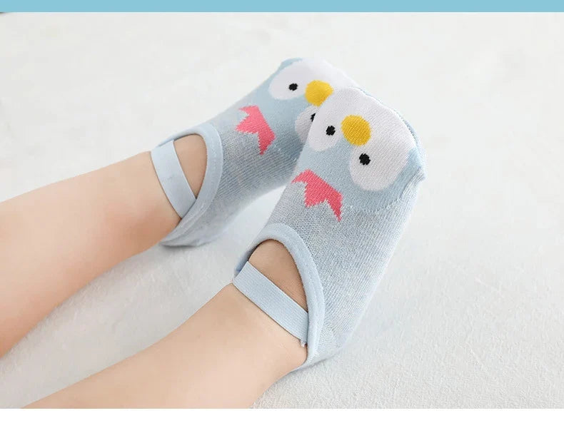 Spring Anti Slip Baby Socks Toddler Kids Floor Socks with Rubber Soles Autumn Newborn Baby Boy Girl Cartoon Cute Ball Warm Socks