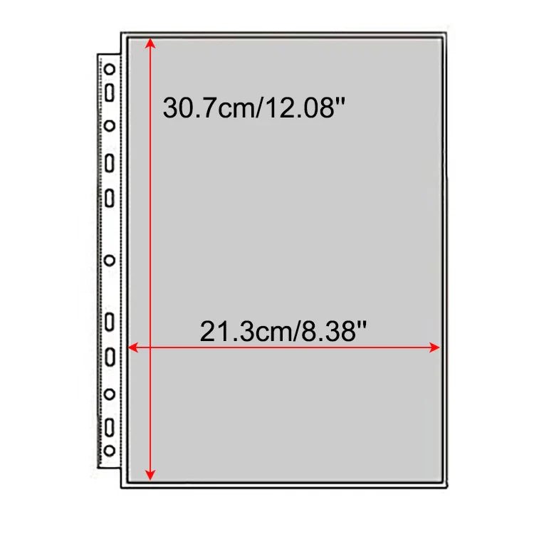 A4 Binder Photocards Holder Kpop Photo Card Page 2/3/4/9/10 Pocket Sleeves PVC Free Photo Album Refills 4x6 10x15 Pocket Sleeves
