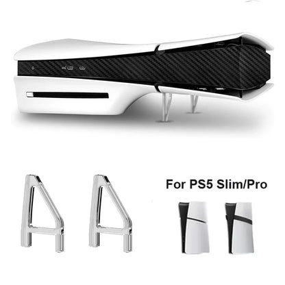 Horizontal Stand For PS5 Slim / Pro Transparent Acrylic Base Holder Bracket Storage Stand for PS5 Slim Gaming Accessories