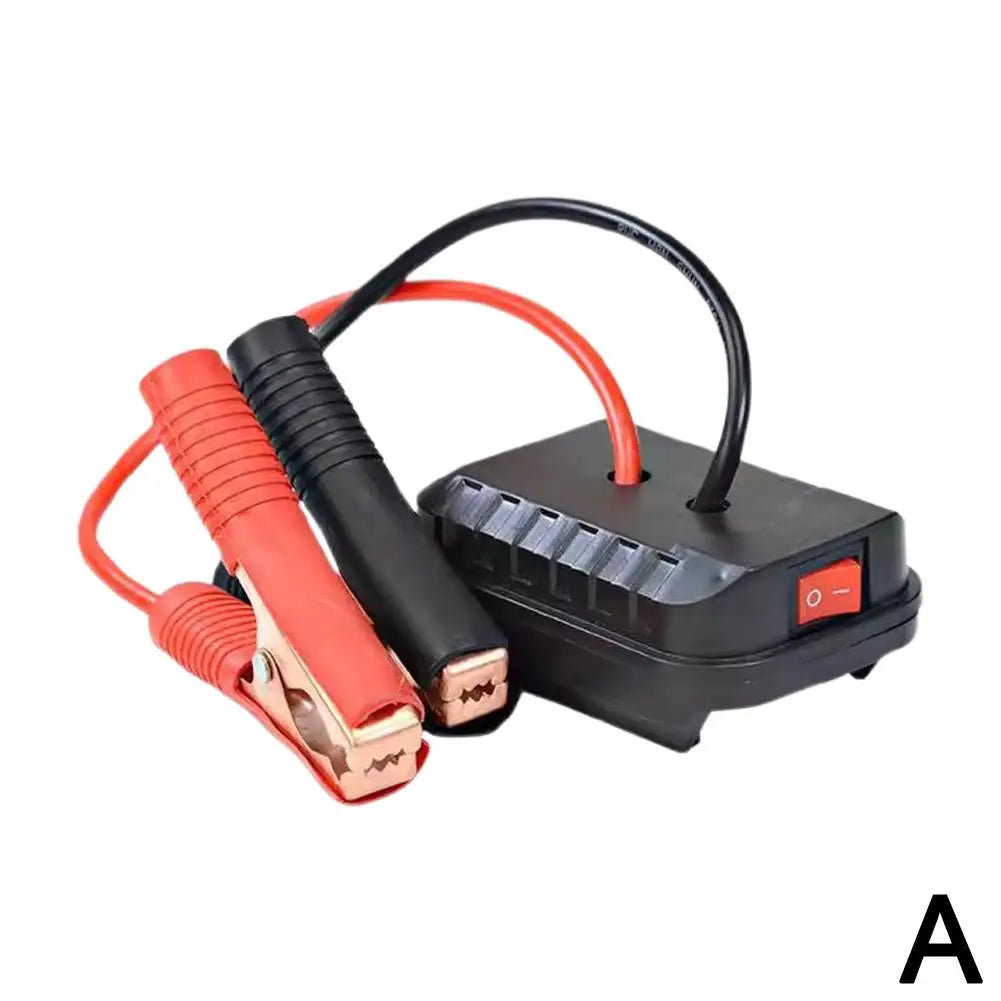 Car Lithium Battery Converter Charger Clip Auto Igniter Jump Starter For Makita Booster Cable Adapter Emergency Power DIY Tools