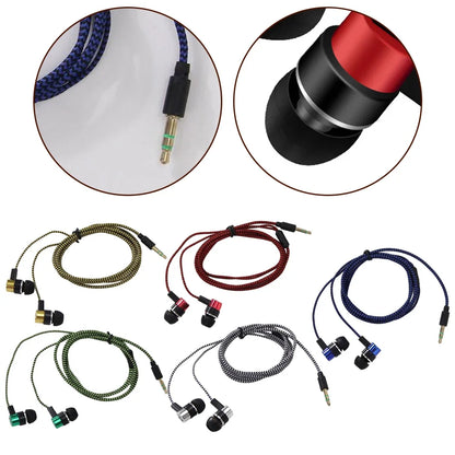 3.5mm In-Ear Wired Headphone 2 Basic Box Bass Stereo Earbuds Mobile Headphone Noise Cancelling Superb Bass Stereo Earphone