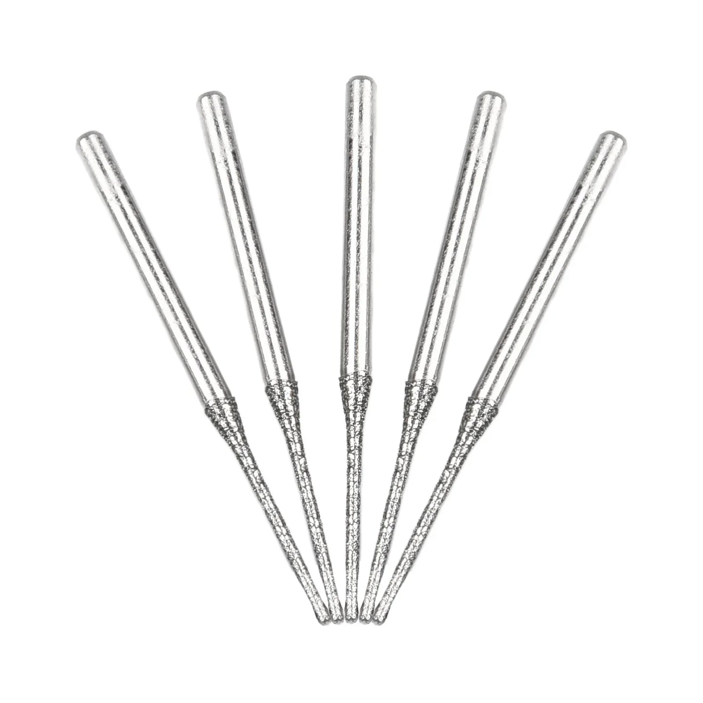 5pcs 0.8-2.5mm Diamond Coated Drill Bits 2.35mm Shank Glass Jade Amber Jewelry Diamond Drill Bits For Drilling Glass Woodworking