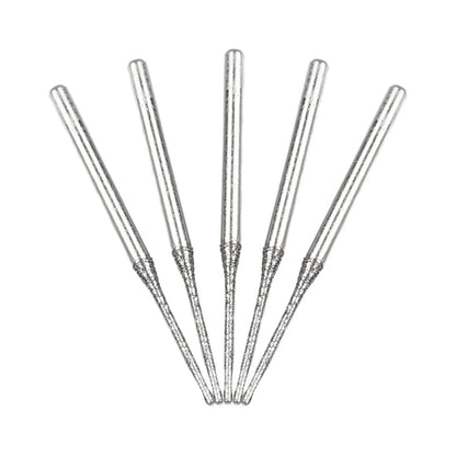 5pcs 0.8-2.5mm Diamond Coated Drill Bits 2.35mm Shank Glass Jade Amber Jewelry Diamond Drill Bits For Drilling Glass Woodworking