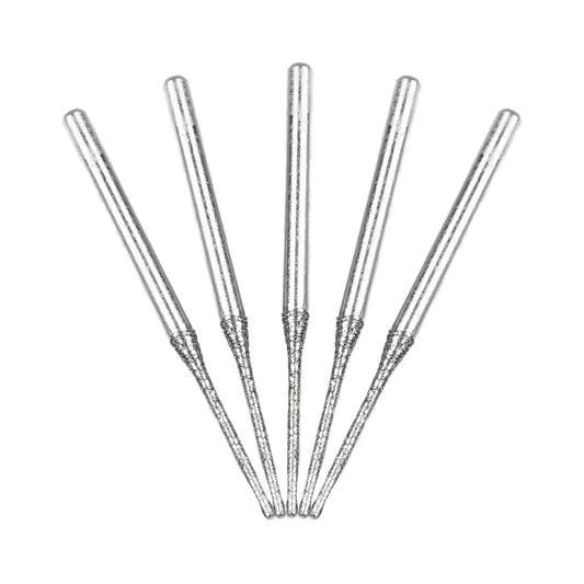 5pcs 0.8-2.5mm Diamond Coated Drill Bits 2.35mm Shank Glass Jade Amber Jewelry Diamond Drill Bits For Drilling Glass Woodworking