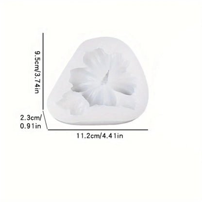 1-Cavity Rose Flower Mold - Non-Stick Silicone Mold for Candles, Soap, Plaster, and Aromatherapy - Easy to Demold, Reusable Floral Mold, Suitable for DIY Home Decor, Weddings, Parties - Suitable for Beginners and Professional
